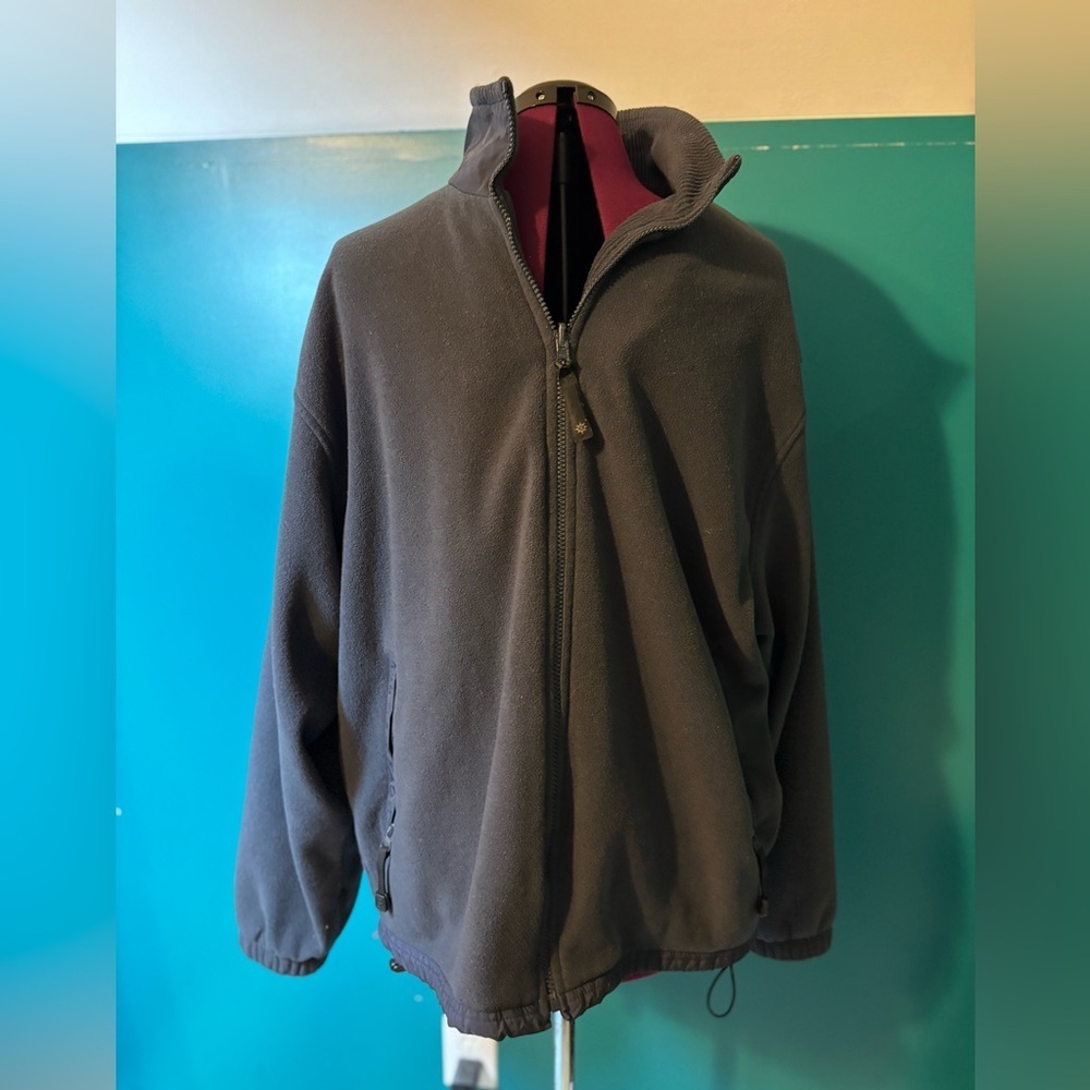 North End Men's Black Zip Up Jacket Sweater